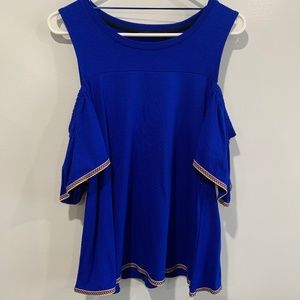 🦋 Royal Blue Off-Shoulder Top